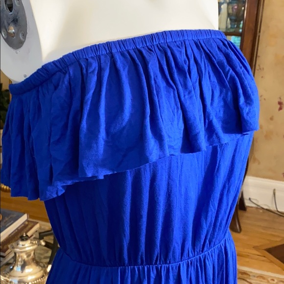 Cobalt blue strapless sundress - Picture 6 of 7